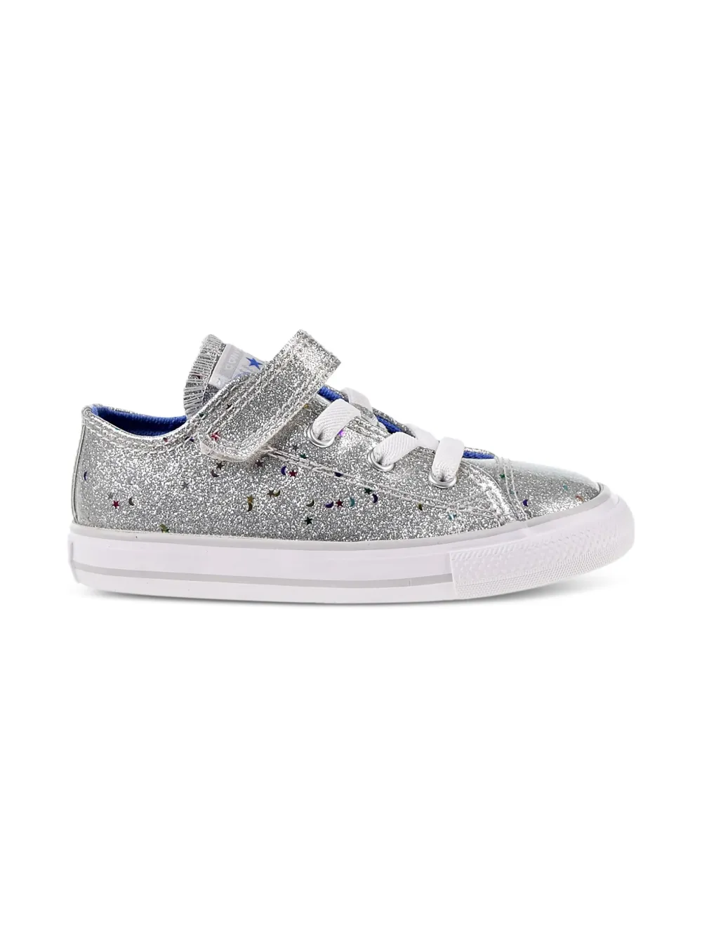 Converse Kids Chuck Taylor All Star 1V OX TD "Silver-Ozone Blue" sneakers | Baby Girl Shoes | Image 2