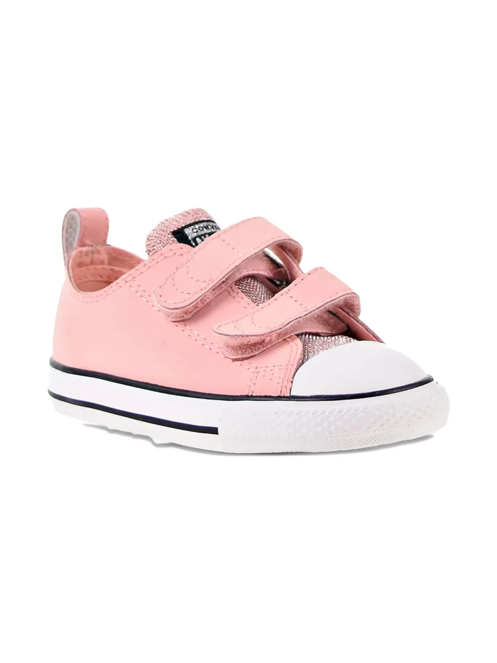 Converse Kids Chuck Taylor All Star Glitter "Storm Pink-Black-White" sneakers