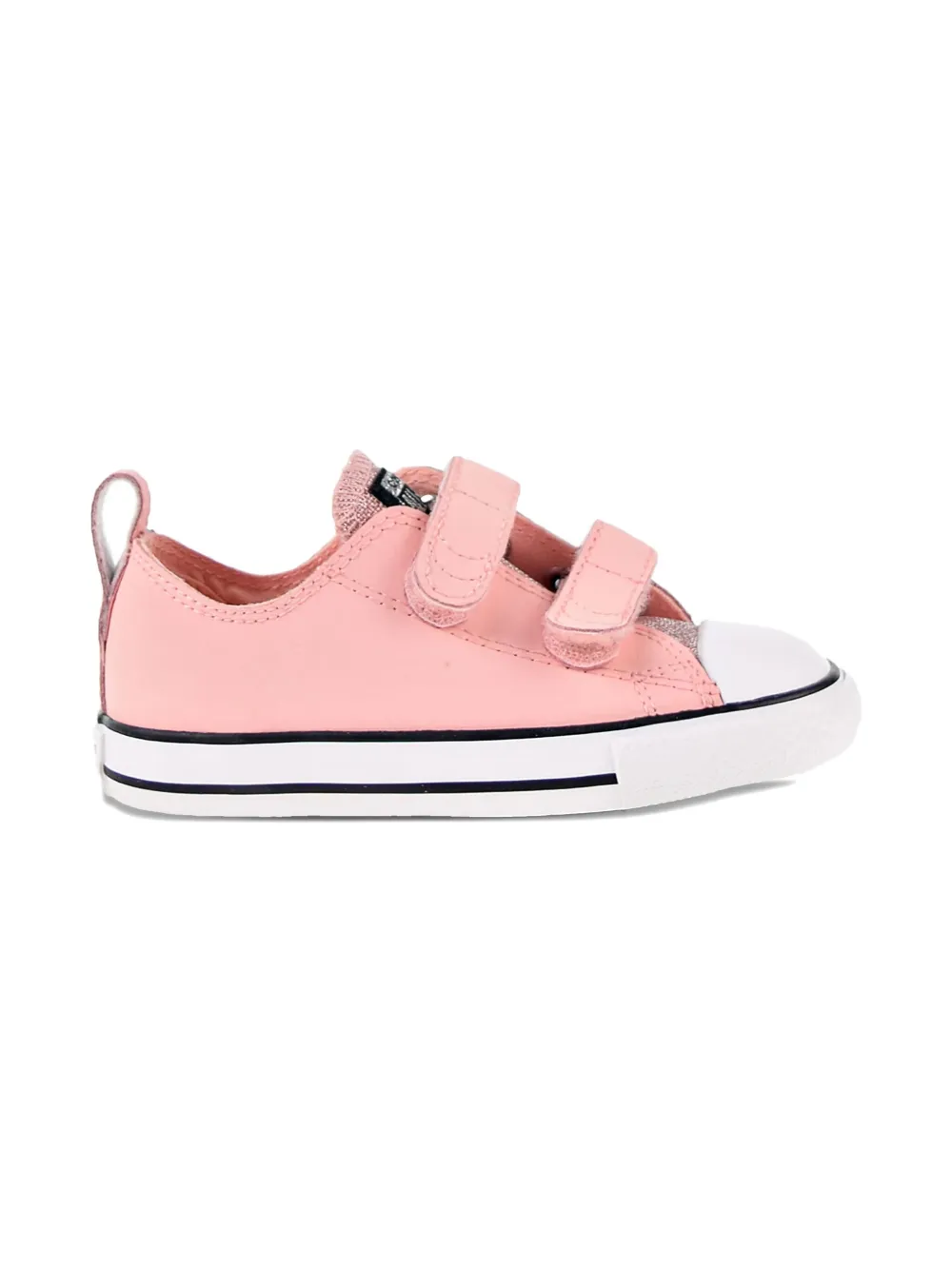 Converse Kids Chuck Taylor All Star Glitter "Storm Pink-Black-White" sneakers