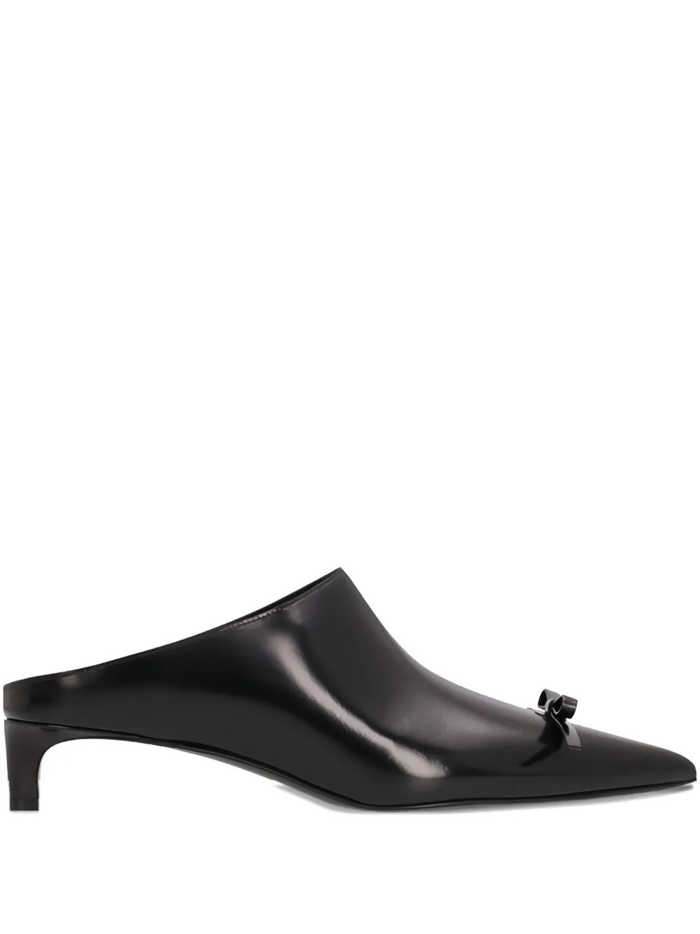 Jil Sander 25mm bow-detail leather mules Black