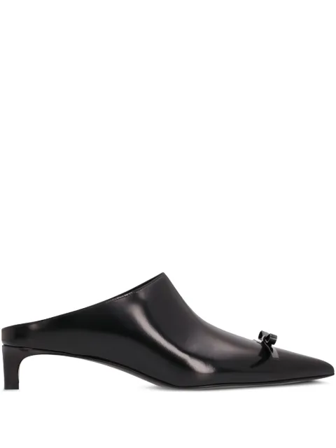 Jil Sander 25mm bow-detail leather mules