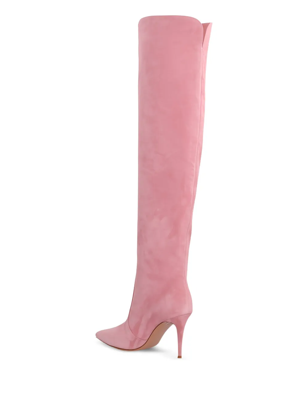 Gianvito Rossi 90 mm Hansen suède knielaarzen Roze