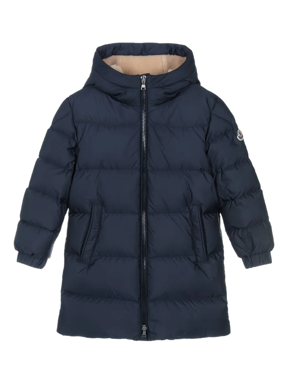 Moncler Enfant logo-patch padded jacket | Blue | Image 1