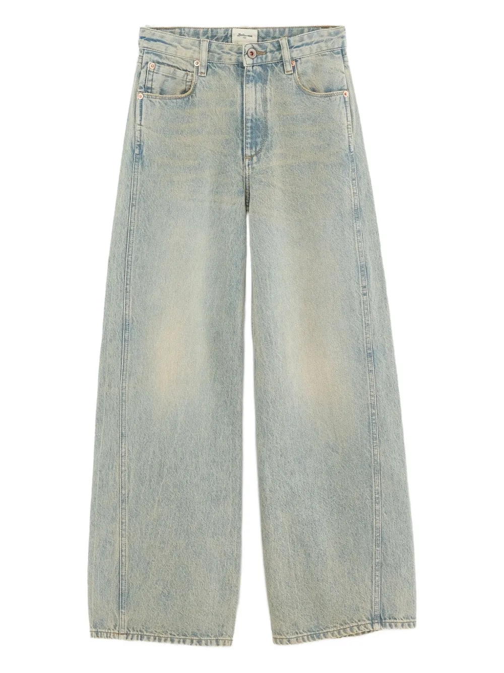 Bellerose Kids faded-effect wide-leg jeans | Blue | Image 1