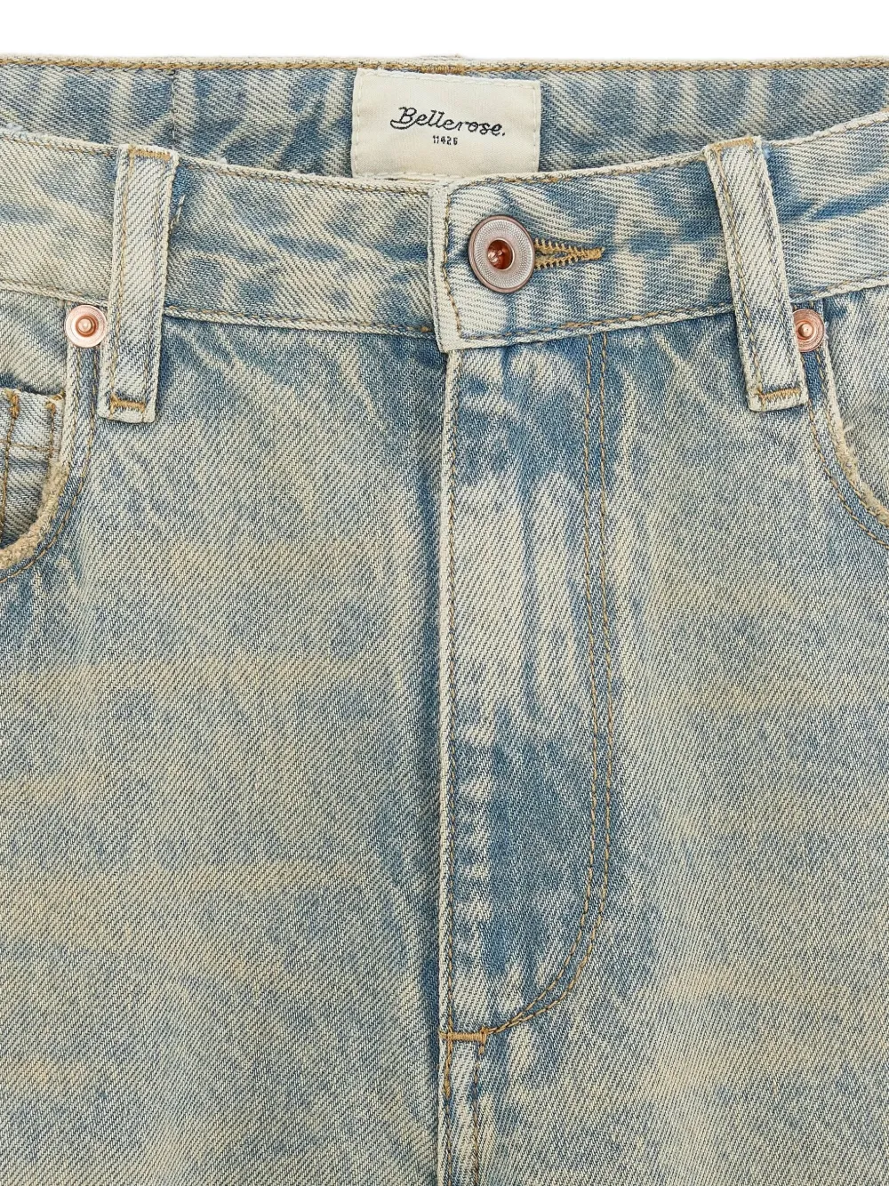 Bellerose Faded-effect Wide-leg Jeans In Blue