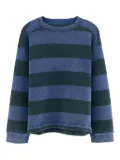 Bellerose Kids striped crew-neck sweatshirt - Blue