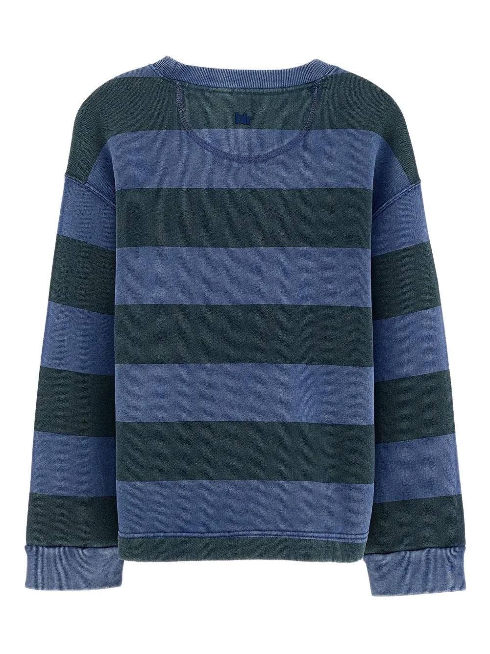Bellerose Striped Crew-neck Sweatshirt In Blue