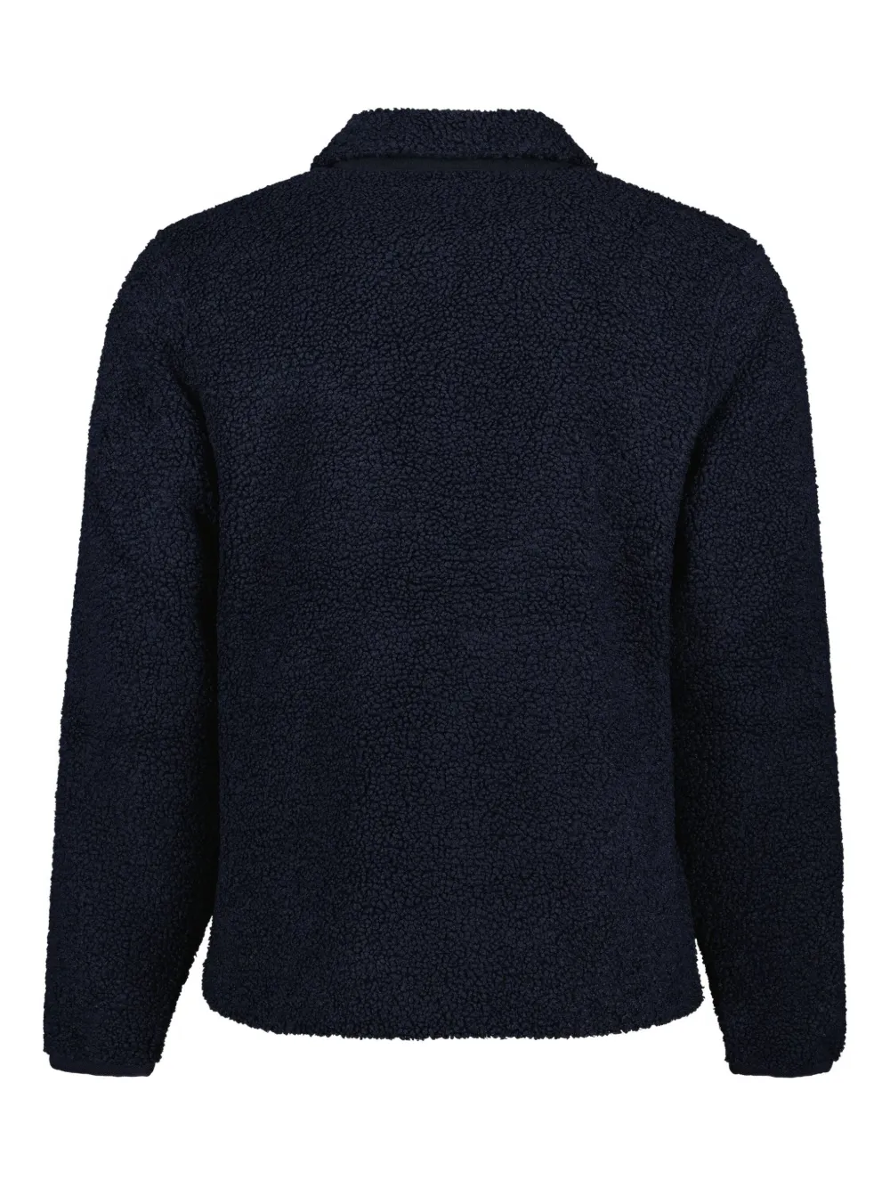 K-way Sherpa Button-fastening Shirt Jacket In Blue