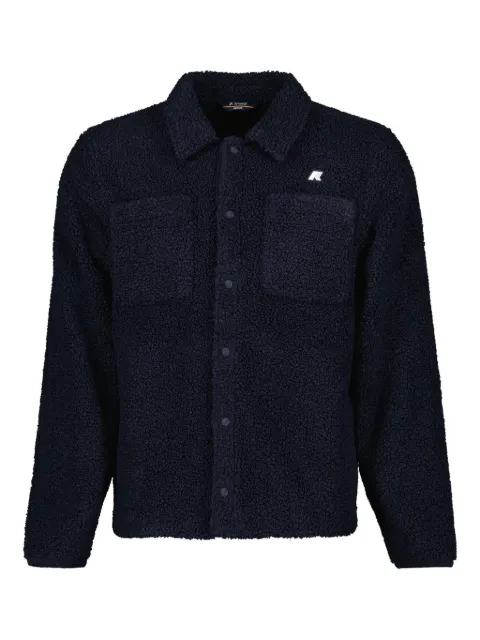 K-Way sherpa button-fastening shirt jacket
