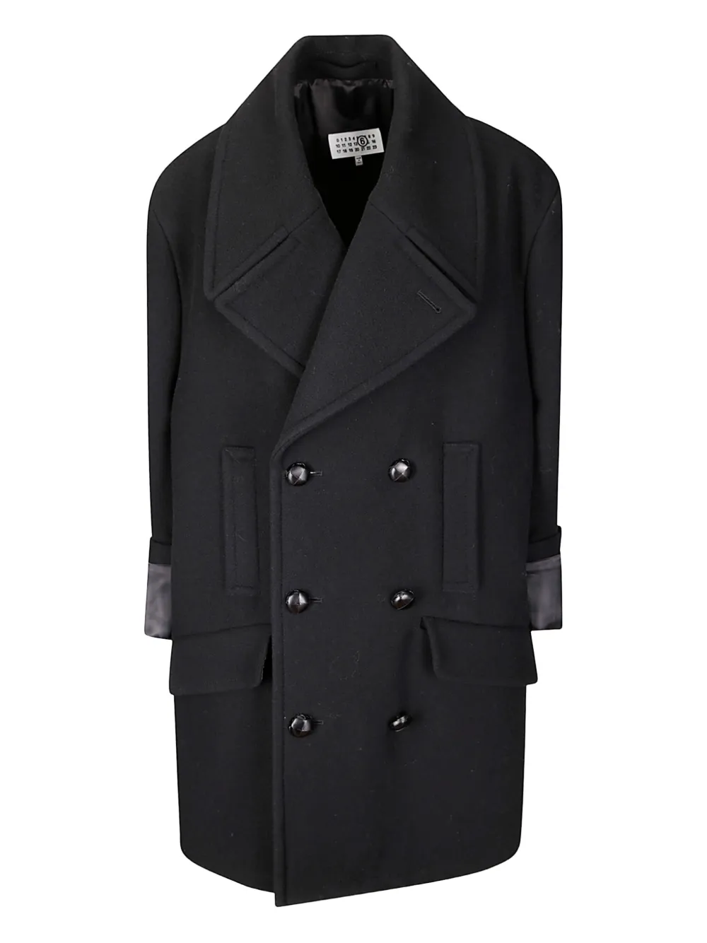 MM6 Maison Margiela ダブルコート - ブラック MM6 Maison Margiela ダブルコート - ブラック