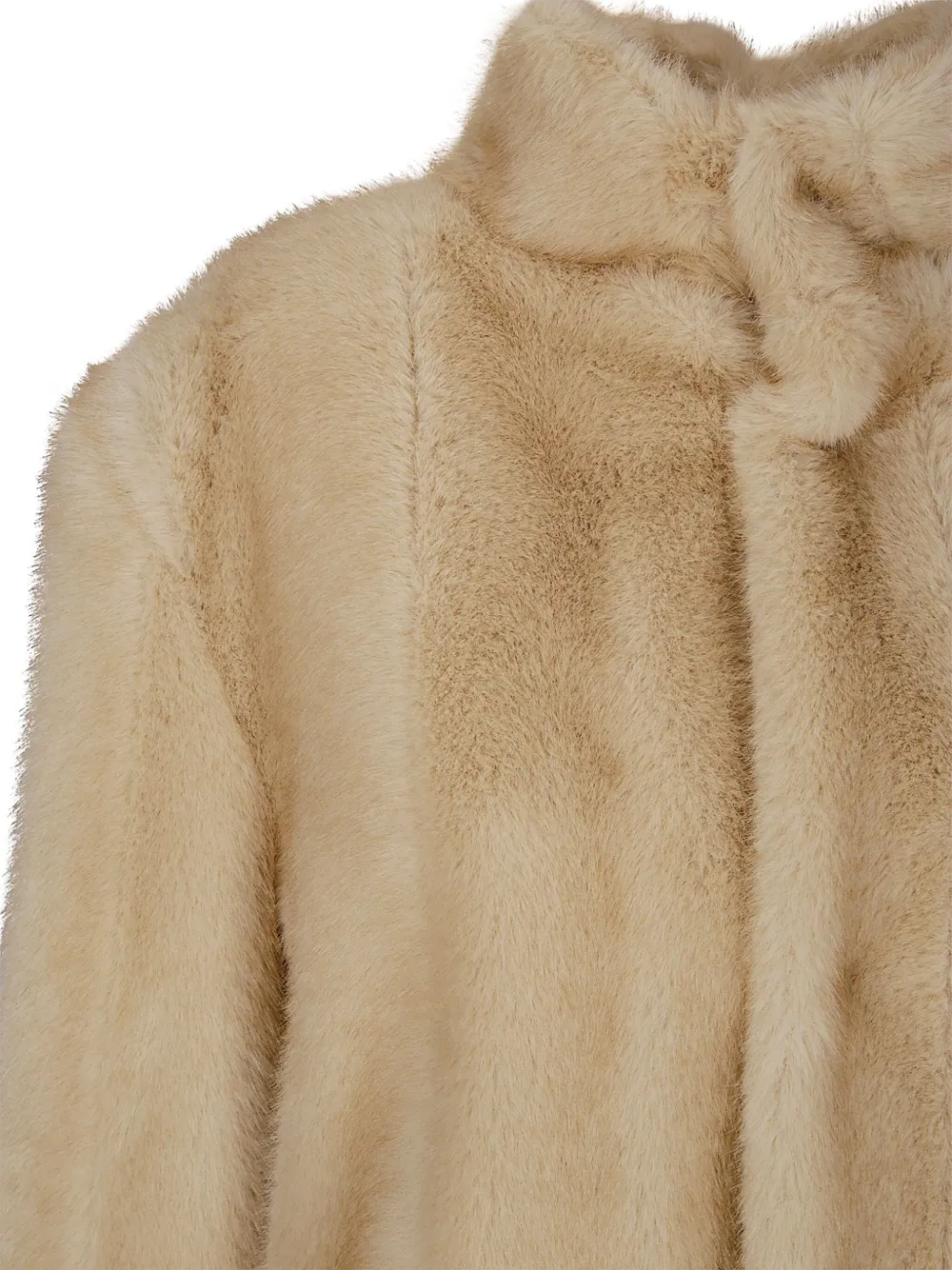 Mm6 Maison Margiela Faux-fur Jacket In Brown