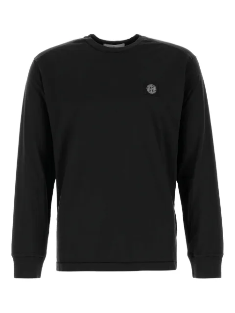 Stone Island long-sleeve logo T-shirt