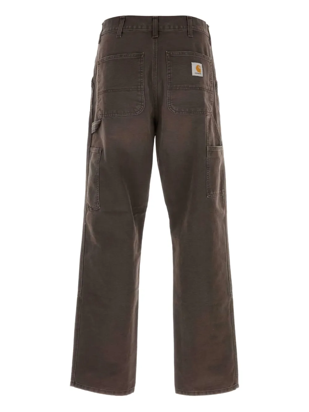 Carhartt WIP logo-patch trousers - Bruin