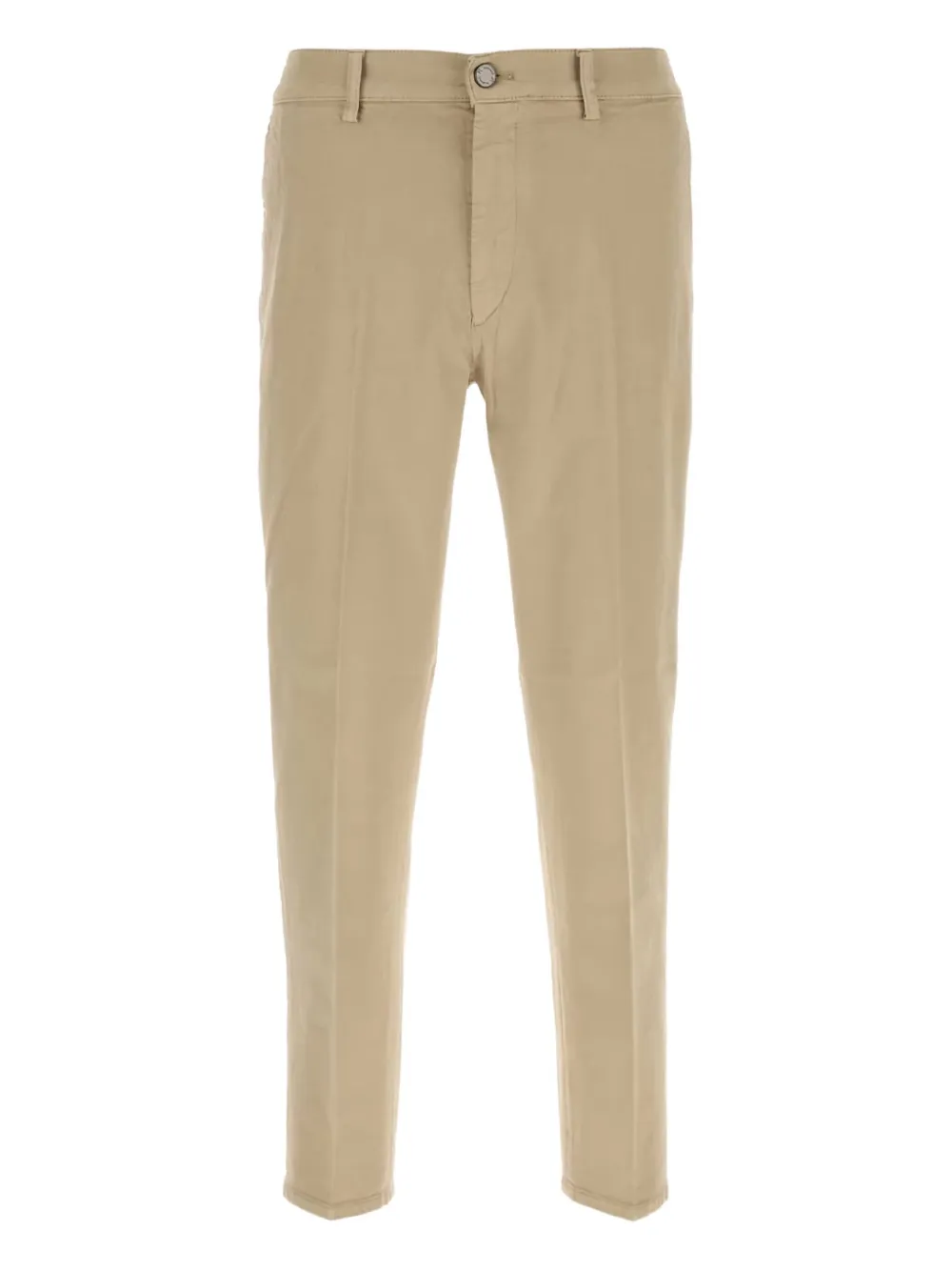 Pt Torino Stretch Cotton Reggae Style Trousers In Neutral
