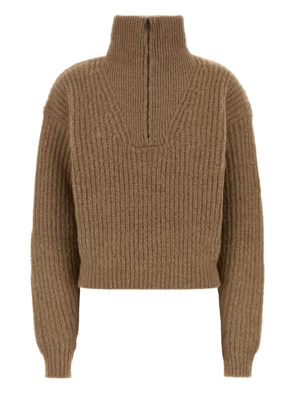 Isabel Marant Étoile Isabel Marant Etoile Camel Mohair Blend Danita Sweater In Animal Print