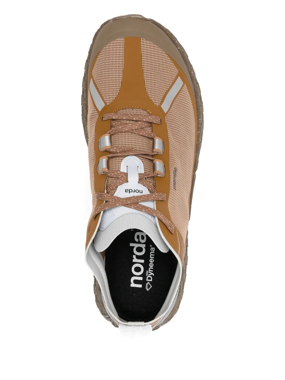 norda Sneakers verfraaid met logo Bruin