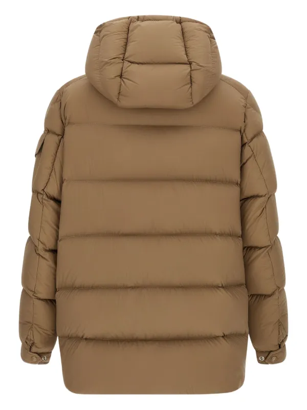 【美品】　MONCLER　TUILE コート フーデッドコート Moncler フーデッド パデッドコート | ブラウン | FARFETCH JP