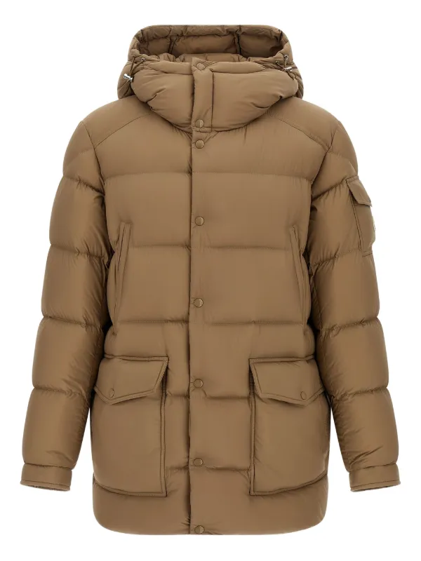 【美品】　MONCLER　TUILE コート フーデッドコート Moncler フーデッド パデッドコート | ブラウン | FARFETCH JP