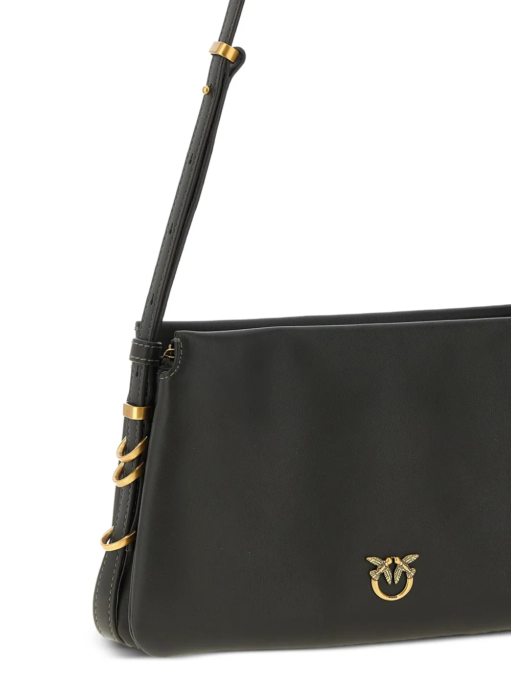 PINKO Triplet kleine schoudertas met metalen details K35Q VERDE FANGO ANTIQUE GOLD