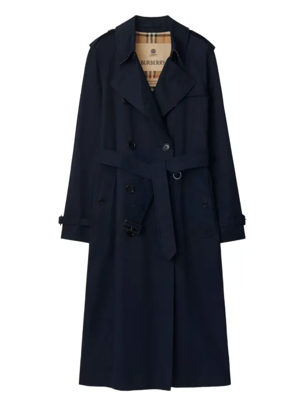 Burberry ウォータールー トレンチコート | ブルー | FARFETCH JP