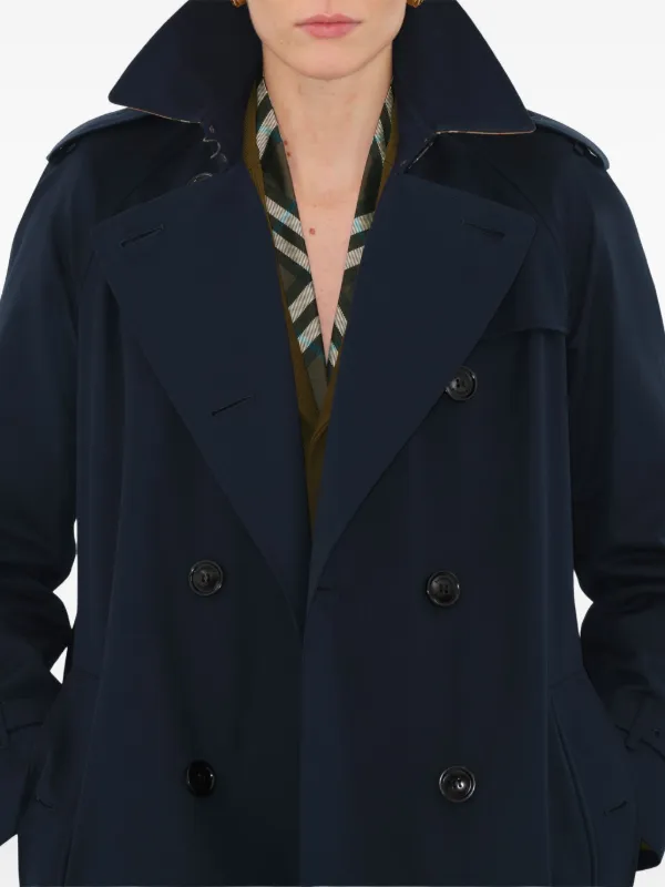 ☆バーバリー　ウォータールー　UK4　トレンチコート Burberry ウォータールー トレンチコート | ブルー | FARFETCH JP