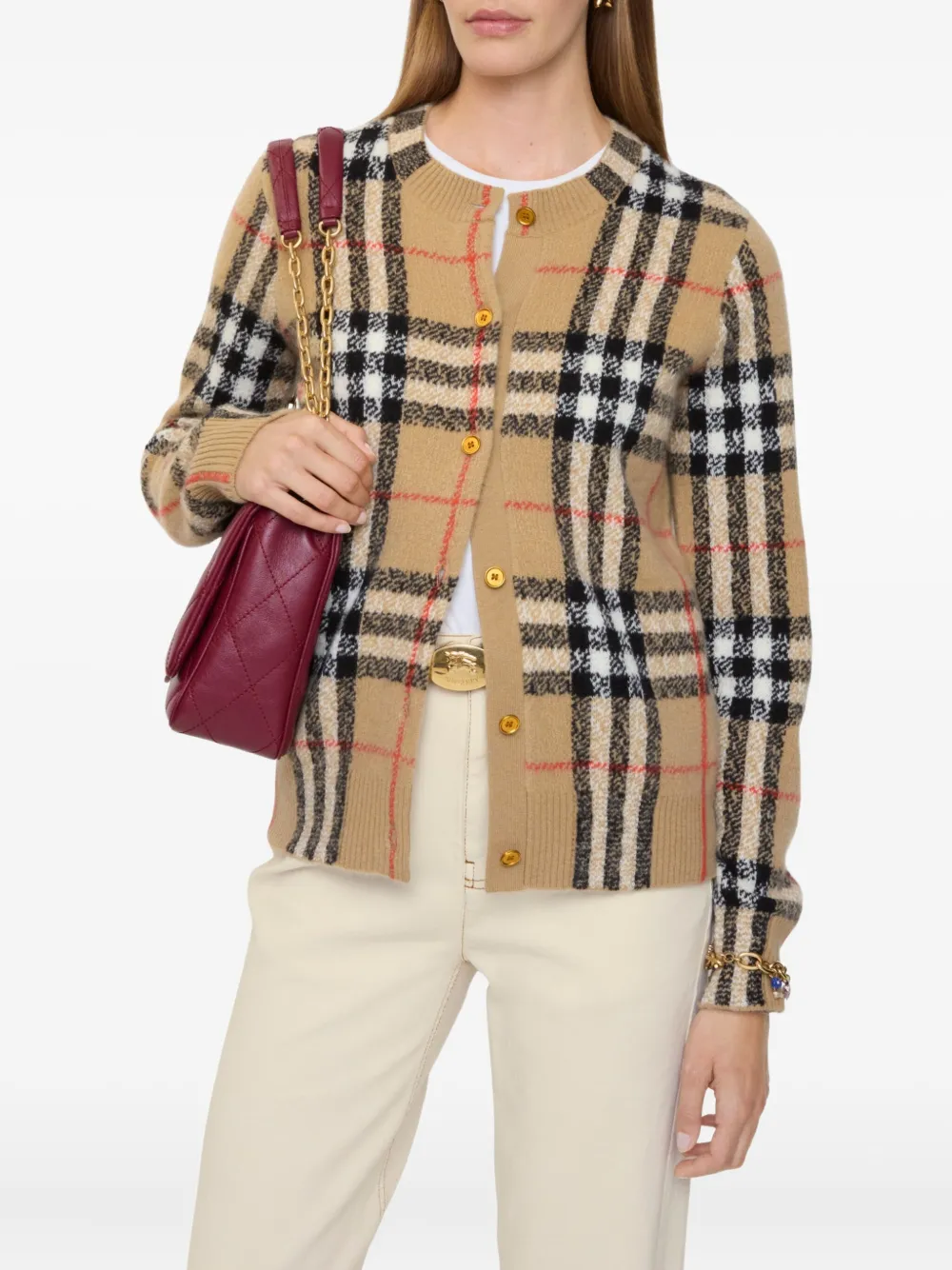 Burberry كارديغان كشمير بنقش كاروهات | كارديغان | Image 2