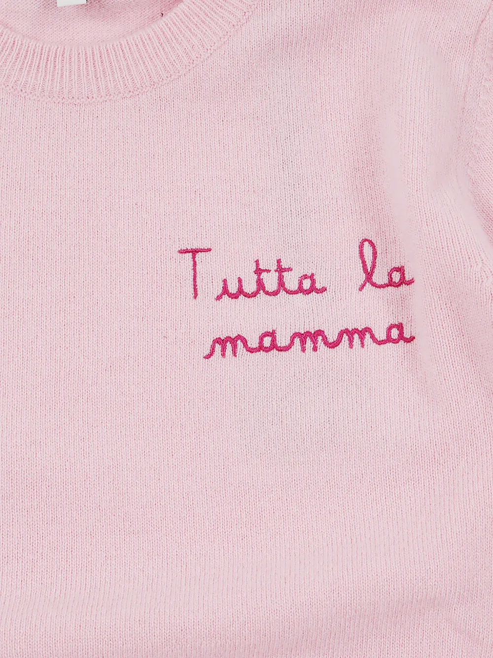  Mc2 Saint Barth Kids Pull En Maille Jacquard - Rose 