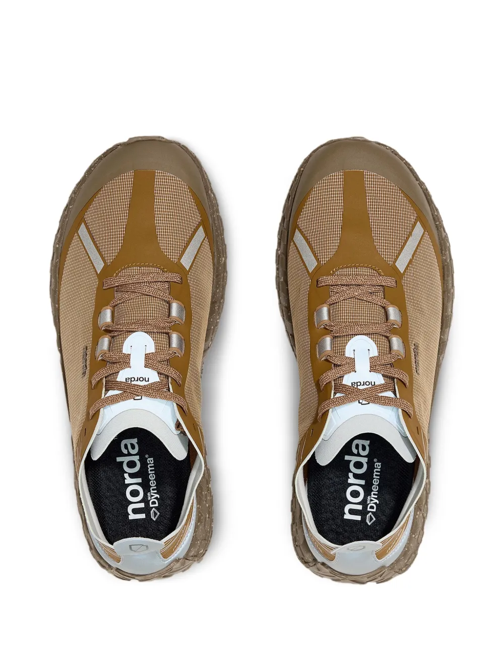 norda 001A sneakers met mesh vlak Bruin