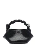 GANNI small twisted-handle shoulder bag - Black