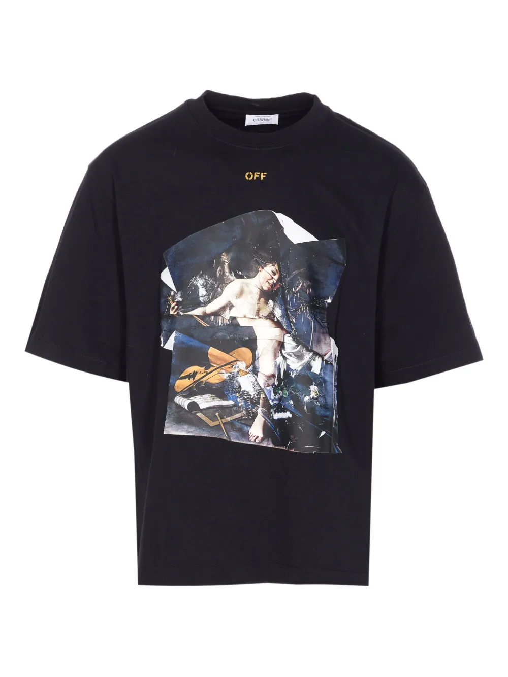 Off-White Cupid-print crewneck T-shirt | Black | Image 1