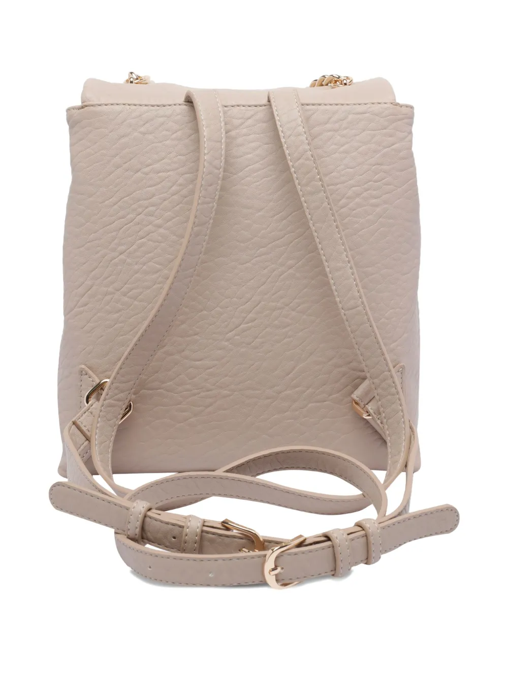 Liu •jo Chain-embellished Flap Backpack In Neutral