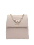LIU JO chain-embellished flap backpack - Neutrals