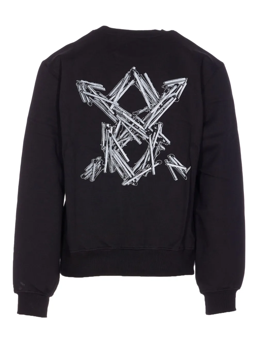 Daily Paper Matchstick Shield Sweatshirt In Black