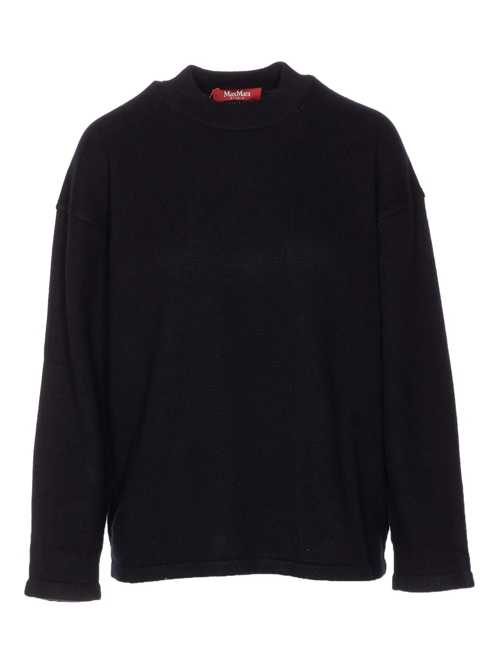 Max Mara crew-neck side-split sweater | Black | Image 1