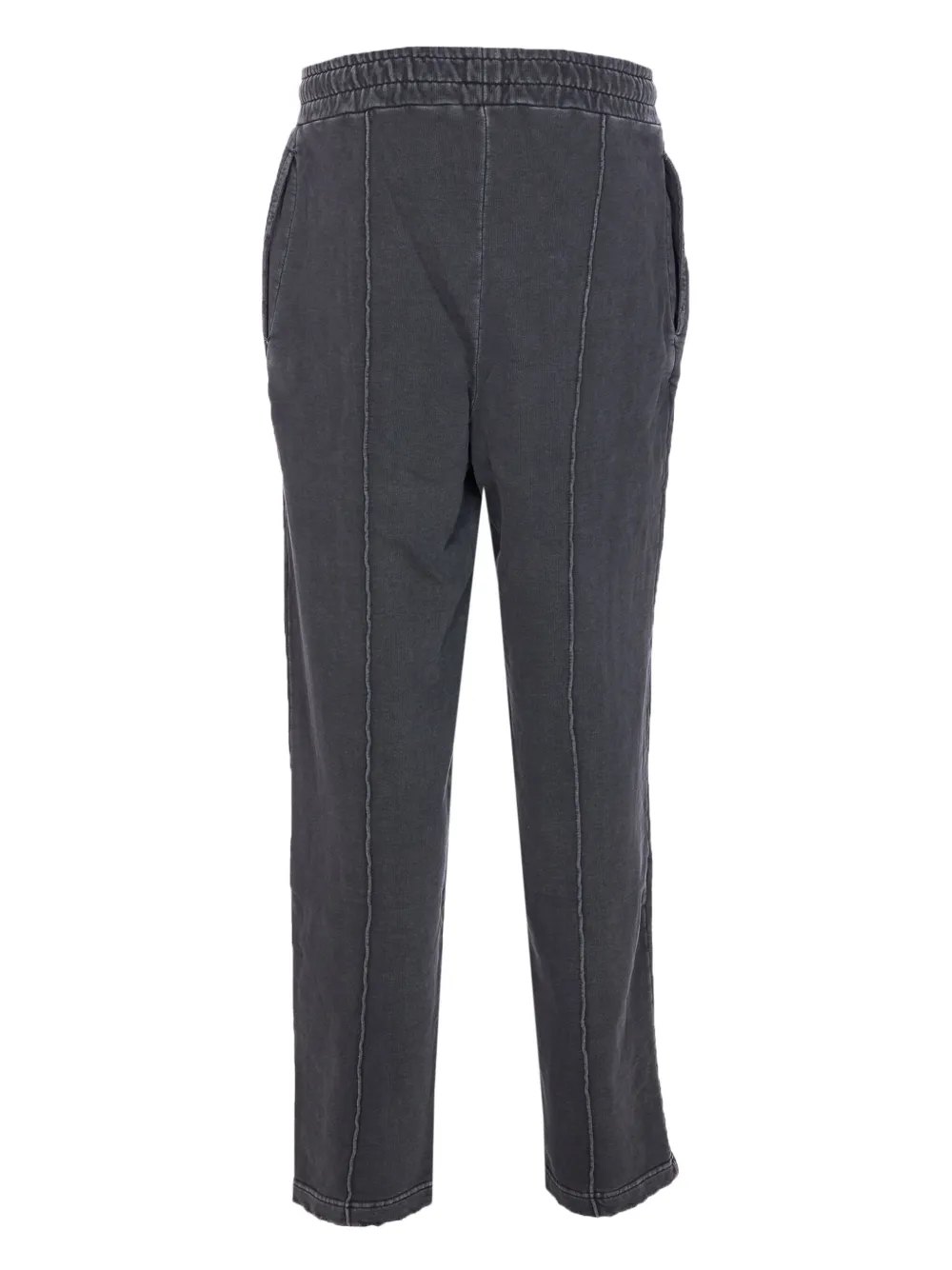 Family First print side-seam track pants - Zwart