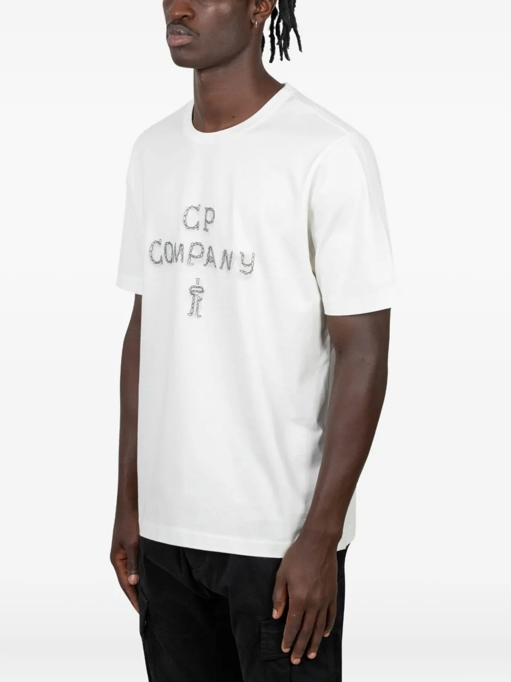 C.P. Company T-shirt met logoprint - Wit