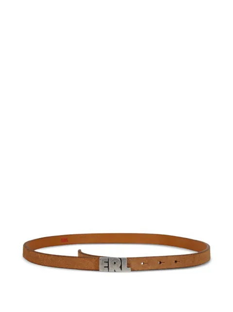 ERL logo-plaque leather belt