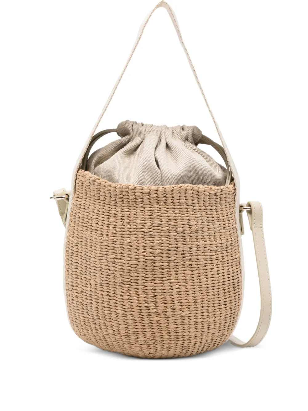 Chloé woven top-handle shoulder bag | Neutrals | Image 1