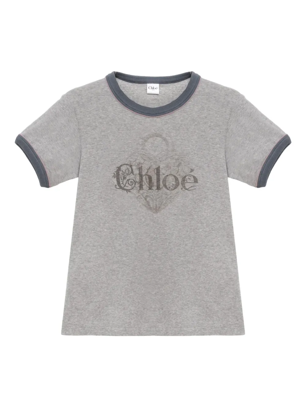 Chloé logo T-shirt | Grey | Image 1