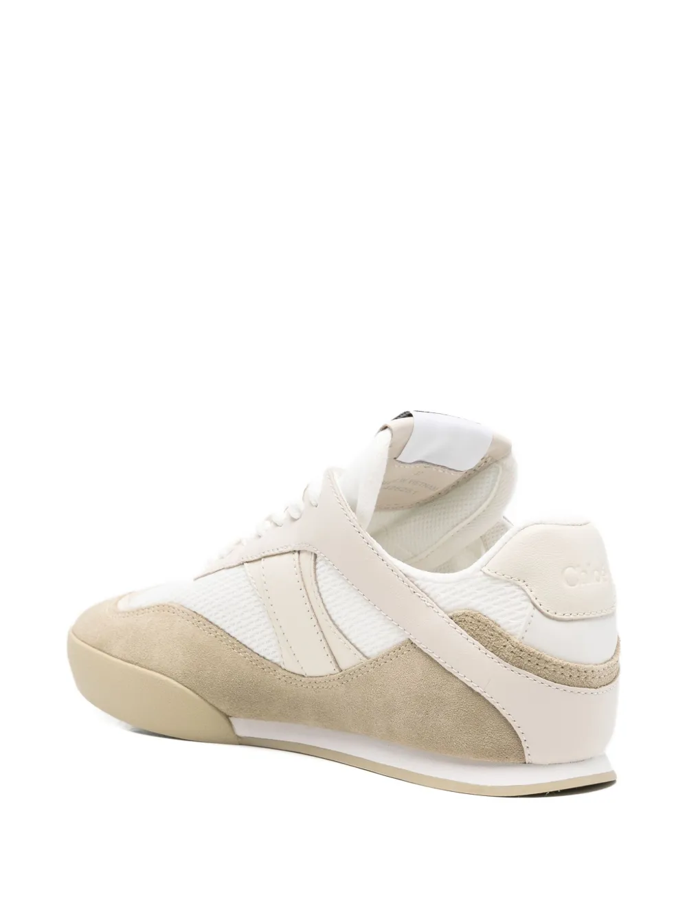 Chloé Panelled-design Sneakers In Neutral
