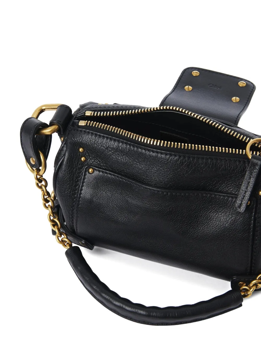 Chloé Borsa Con Catena Paddington Piccola In Pelle Granata In Black