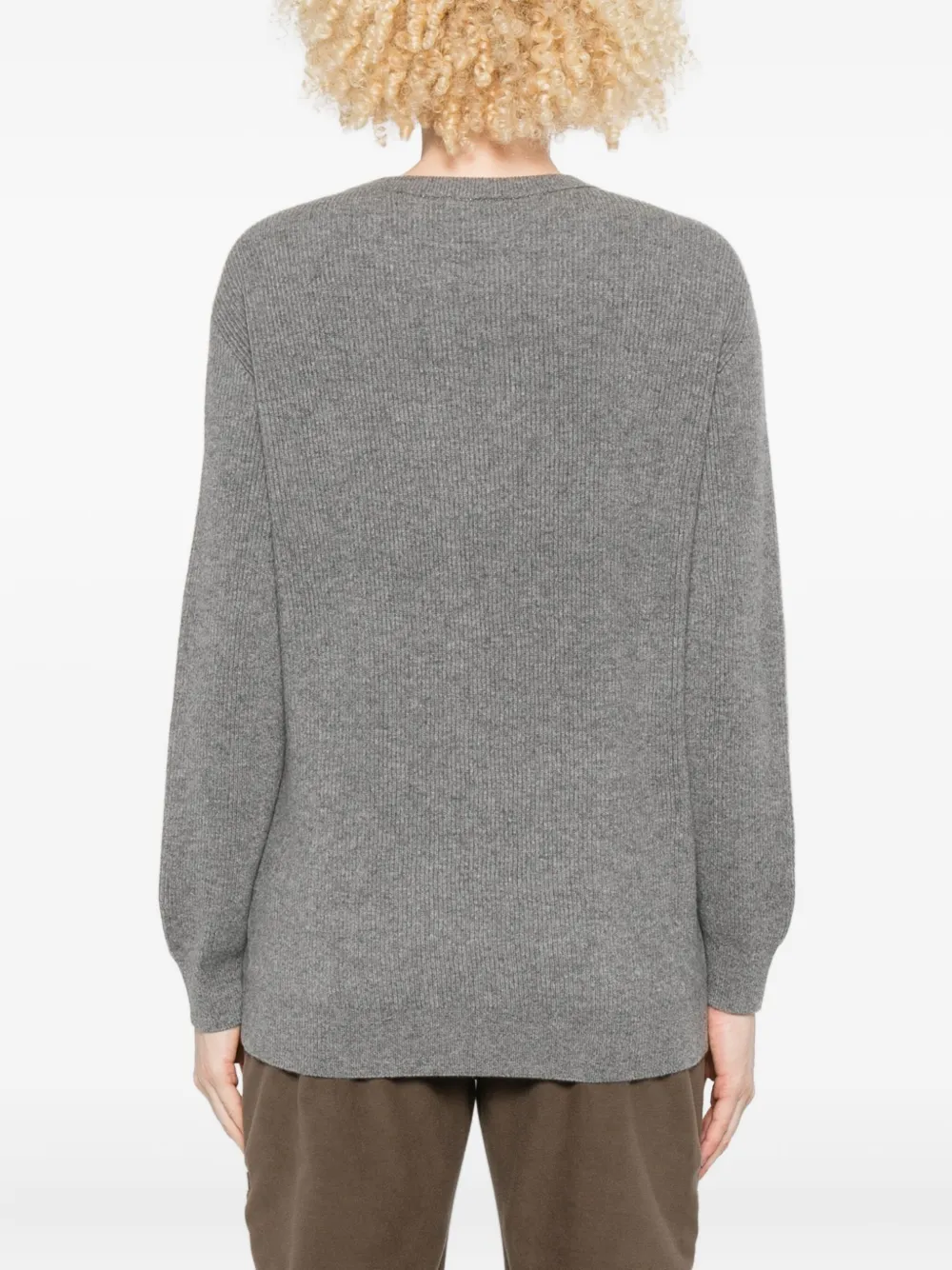 Brunello Cucinelli Crew Neck Sweater In Animal Print