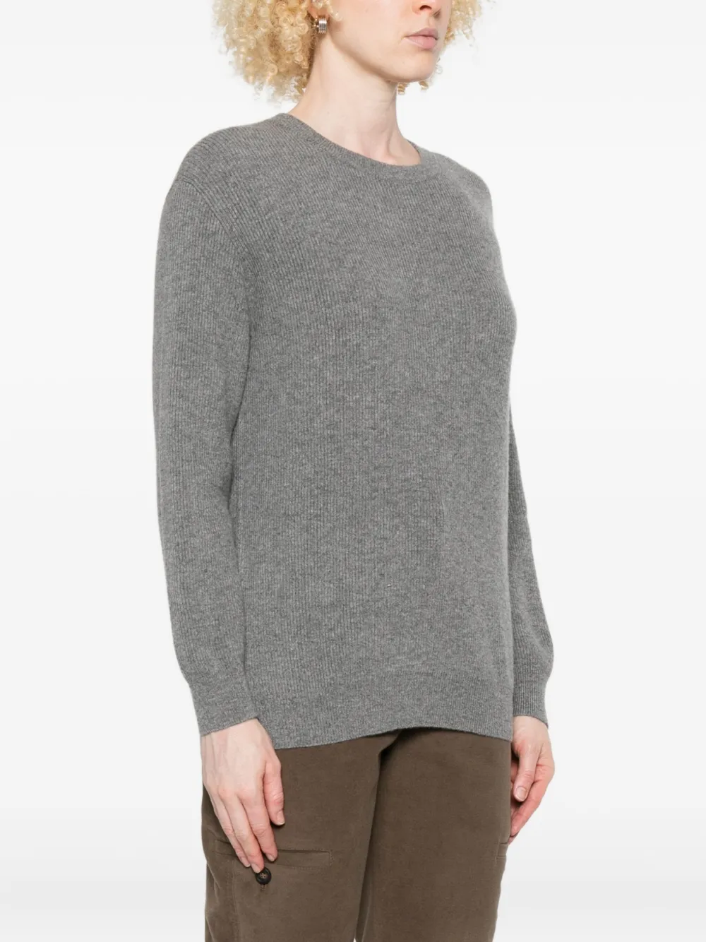 Brunello Cucinelli Crew Neck Sweater In Animal Print