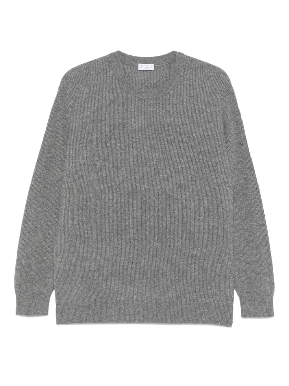 Brunello Cucinelli Crew Neck Sweater In Animal Print