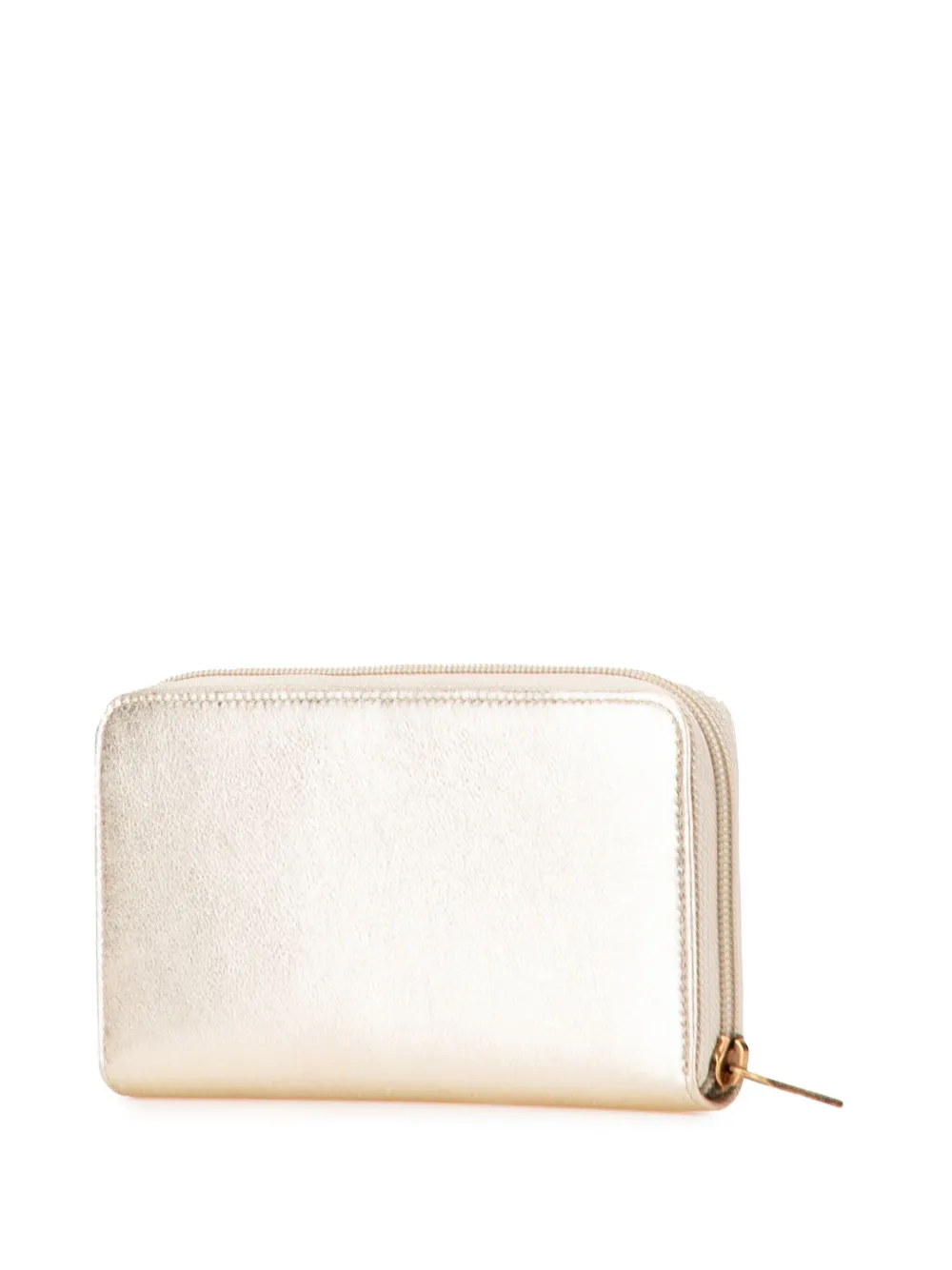 CHANEL Pre-Owned 2016-2017 CC Metallic Lambskin Zip Around Wallet long wallets | Image 2