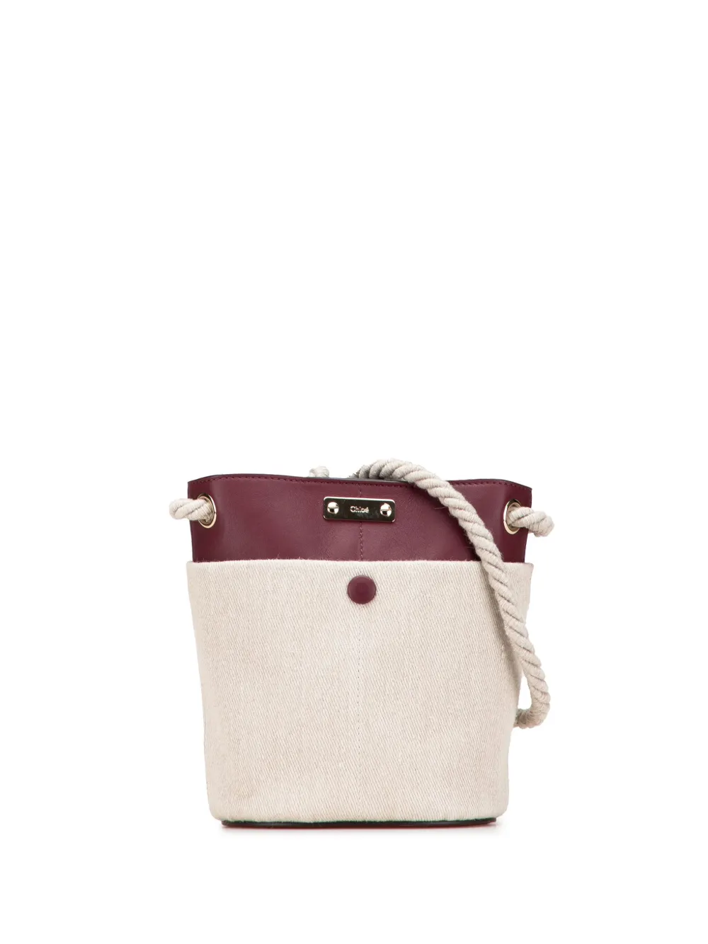Chloé Pre-Owned 2010-2025 Small Canvas Key bucket bag - レッド Chloé Pre-Owned 2010-2025 Small Canvas Key bucket bag - レッド
