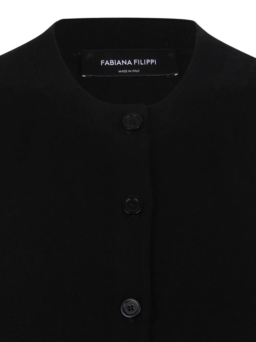 Fabiana Filippi Vest met knopen Zwart