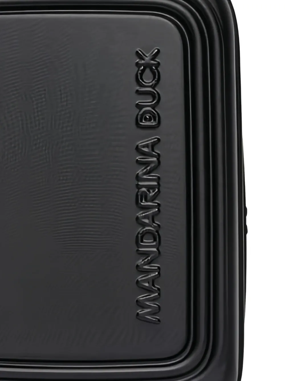 Mandarina Duck Embossed Logo Suitcase In Black