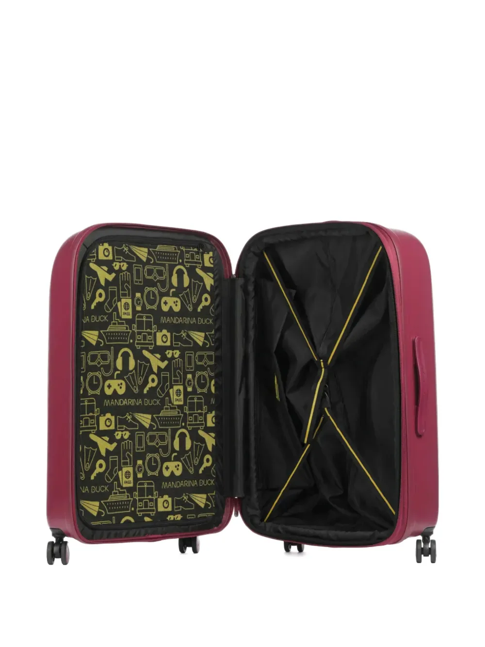 Mandarina Duck large Logoduck ribbed trolley suitcase | Men | Image 2