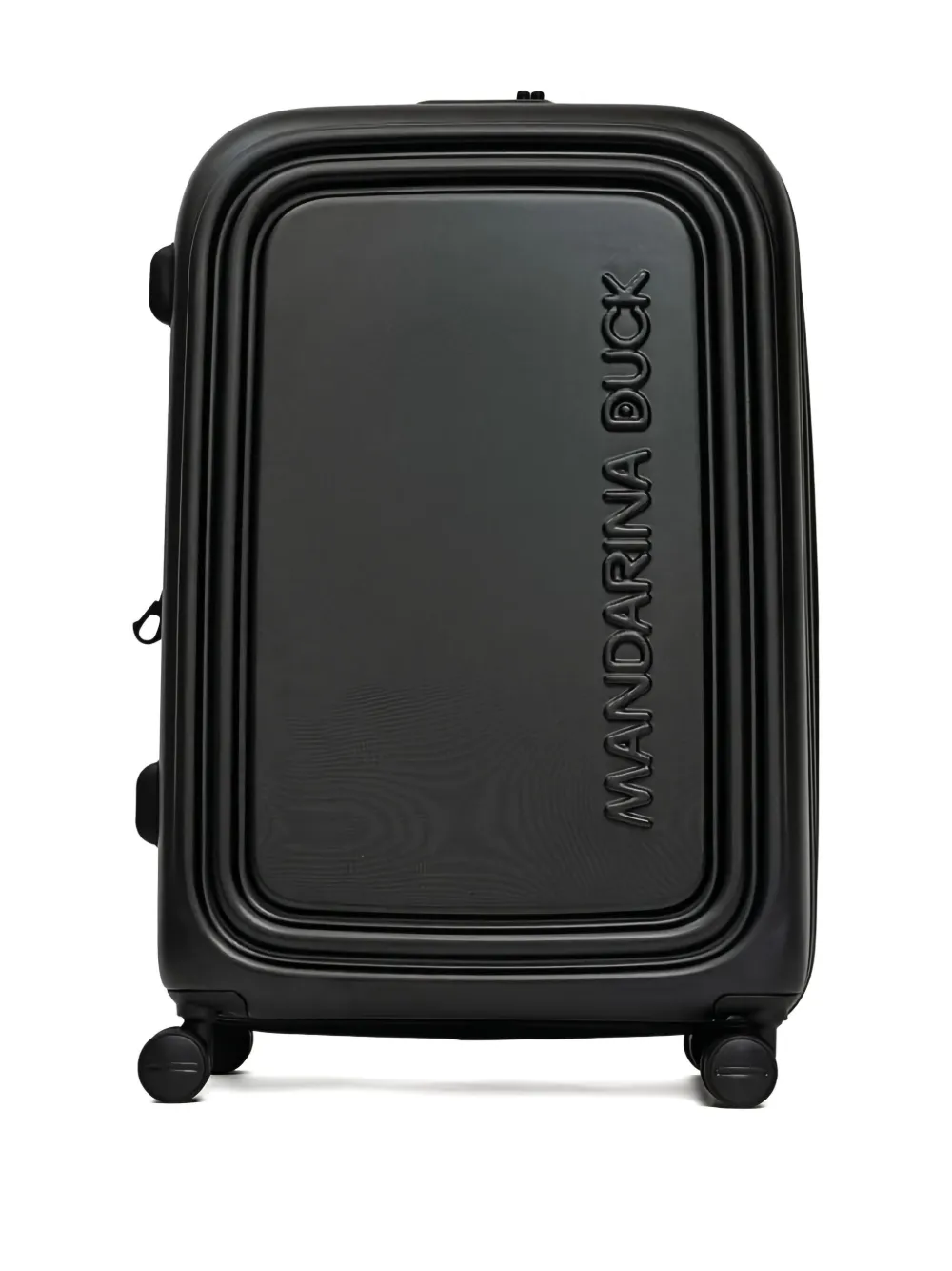 Mandarina Duck Embossed Logo Suitcase In Black